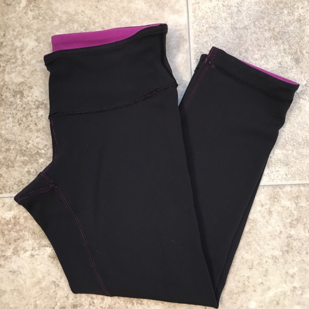 Lululemon wunder under crops reversible